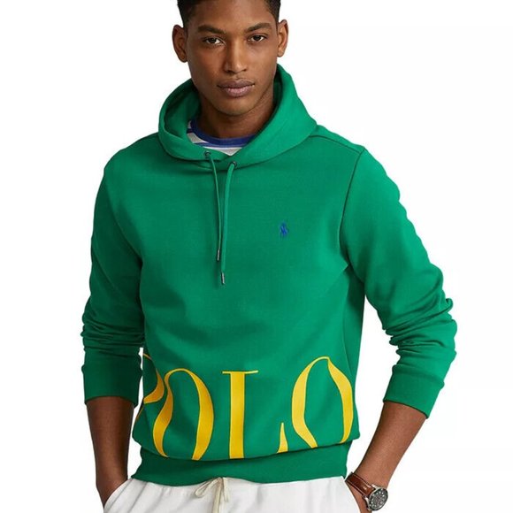 Polo by Ralph Lauren Sweaters Polo Ralph Lauren Big Logo Hem Double Knit Hoodie Mens Xxl